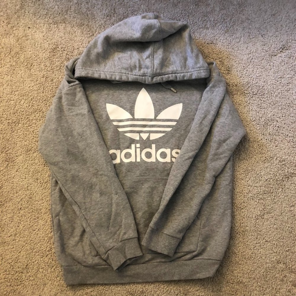 Adidas grey hoodie